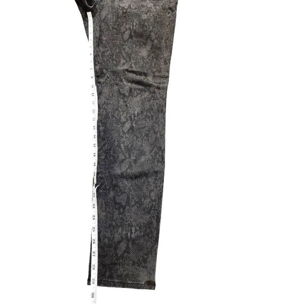 Frame 'Le Skinny de jeanne' womens jeans 34x29 black Tonal Python Stretch - Picture 4 of 9